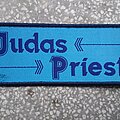 Judas Priest - Patch - Judas Priest - Arrow - 80's original vtg woven patch - blue