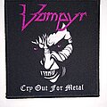Vampyr - Patch - Vampyr - Cry out for metal - official woven patch black border