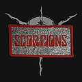 Scorpions - Patch - Scorpions - Red Logo / Metallic Background [Red Border]