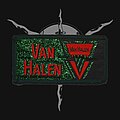 Van Halen - Patch - Van Halen - Red Logo (Green Metallic BG) [Darkgreenborder]