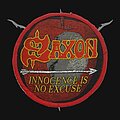 Saxon - Patch - Saxon - Innocense is no Excuse [Circle, Red Border]