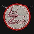 Led Zeppelin - Patch - Led Zeppelin - Pink Metallic Logo (White & Gold Background) [Redborder]