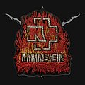 Rammstein - Patch - Rammstein - Burning Logo [Shape, Embroidered]