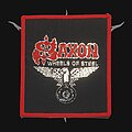 Saxon - Patch - Saxon - Wheels of Steel (Black Version) [Redborder]