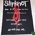 Slipknot - Patch - Slipknot "Fuck everything" Backpatch