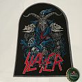 Slayer - Patch - Slayer woven mini Backpatch grey border