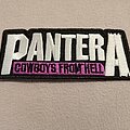 Pantera - Patch - Pantera "Cowboys From Hell" white&purple Logo Patch embroidered 2020