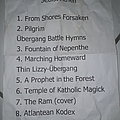 Atlantean Kodex - Other Collectable - Atlantean Kodex 2010 or 2011 Athenian setlist