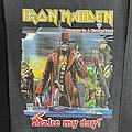 Iron Maiden - Patch - Iron Maiden - Stranger in a Strange Land - Transfer-On Print - Back Patch 1986