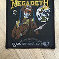Megadeth - Patch - Megadeth - So far, So good, So What Patch