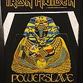 Iron Maiden - Patch - Iron Maiden - Powerslave - Back Patch 1984 (White Coffin - Orange version)