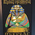 Iron Maiden - Patch - Iron Maiden - Powerslave - Back Patch 1984 (Sarcophagus version - SINGED by...
