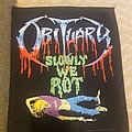 Obituary - Patch - Obituary Slowly We Rot Blue Grape Back Patch