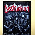 Destruction - Patch - DESTRUCTION  -  trash ´till  death  woven patch