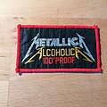 Metallica - Patch - Metallica - Alcoholica - red border patch
