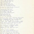 Cannibal Corpse - Other Collectable - Cannibal Corpse Living Dissection handwritten lyrics