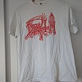 Death - TShirt or Longsleeve - Death Classic Logo Red on White T-Shirt