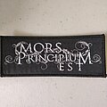 Mors Principium Est - Patch - Mors Principium Est Logo Patch (Silver thread)