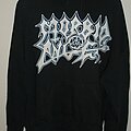 Morbid Angel - Hooded Top / Sweater - Morbid Angel White Logo 'Extreme Music For Extreme People' Hoodie with Face...