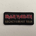Iron Maiden - Patch - Iron Maiden - Legacy of the Beast Tour woven patch