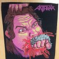 Anthrax - Patch - ANTHRAX-Fistful of Metal,Backpatch,1984