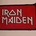 Iron Maiden - Patch - Iron Maiden Red background logo