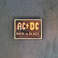 AC/DC - Pin / Badge - AC/DC square Back in black metal pin