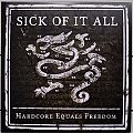 Sick Of It All - Tape / Vinyl / CD / Recording etc - SICK OF IT ALL Hardcore Equals Freedom 7" Original Vinyl