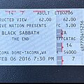 Black Sabbath - Other Collectable - Black Sabbath ticket 2016