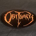 Obituary - Patch - Obituary - orange logo patch