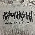 Kaonashi - TShirt or Longsleeve - Grey Real Leather Tee