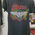Saxon - TShirt or Longsleeve - Saxon Usa 1982-83  denim and leather tour