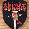 Deicide - Patch - Deicide Once Upon The Cross red border backpatch