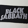 Black Sabbath - Patch - BLACK SABBATH - White Logo 100X55 mm (embroidered)