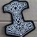 Thor&#039;s Hammer - Patch - THOR'S HAMMER  embroidered 80*65mm