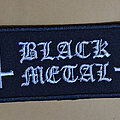 Black Metal - Patch - BLACK METAL with Crosses 100X40 mm (embroidered)