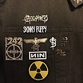 Ministry - Battle Jacket - Back of my industrial tribute jacket