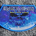 Iron Maiden - Patch - Iron Maiden Brave New World blue border