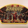 Exodus - Patch - Exodus Blood In Blood Out yellow border patch