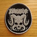 Exodus - Patch - Exodus - Horned Skull / Silver logo patch