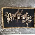Profanatica - Patch - Profanatica Logo gold border woven patch