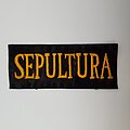 Sepultura - Patch - Embroidered suede Sepultura logo strip patch