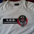 S.O.D. - TShirt or Longsleeve - S.O.D. "Speak English Or Die" hand maded on white t-shirt