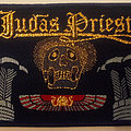 Judas Priest - Patch - Judas Priest - band logo with skull embroidered cloth patch