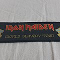 Iron Maiden - Patch - Iron Maiden - World Slavery Tour Strip Patch