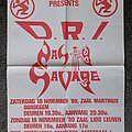 D.R.I. - Other Collectable - D.R.I. & Nasty Savage concert poster 1989