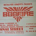 Bonfire - Other Collectable - BONFIRE 1989 Concert Poster