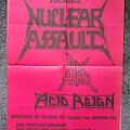 Nuclear Assault - Other Collectable - Nuclear Assault, Dark Angel, Acid Reign concert poster 1989