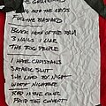 Nunslaughter - Other Collectable - Nunslaughter setlist