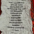 Behemoth - Other Collectable - BEHEMOTH setlist tour 2022